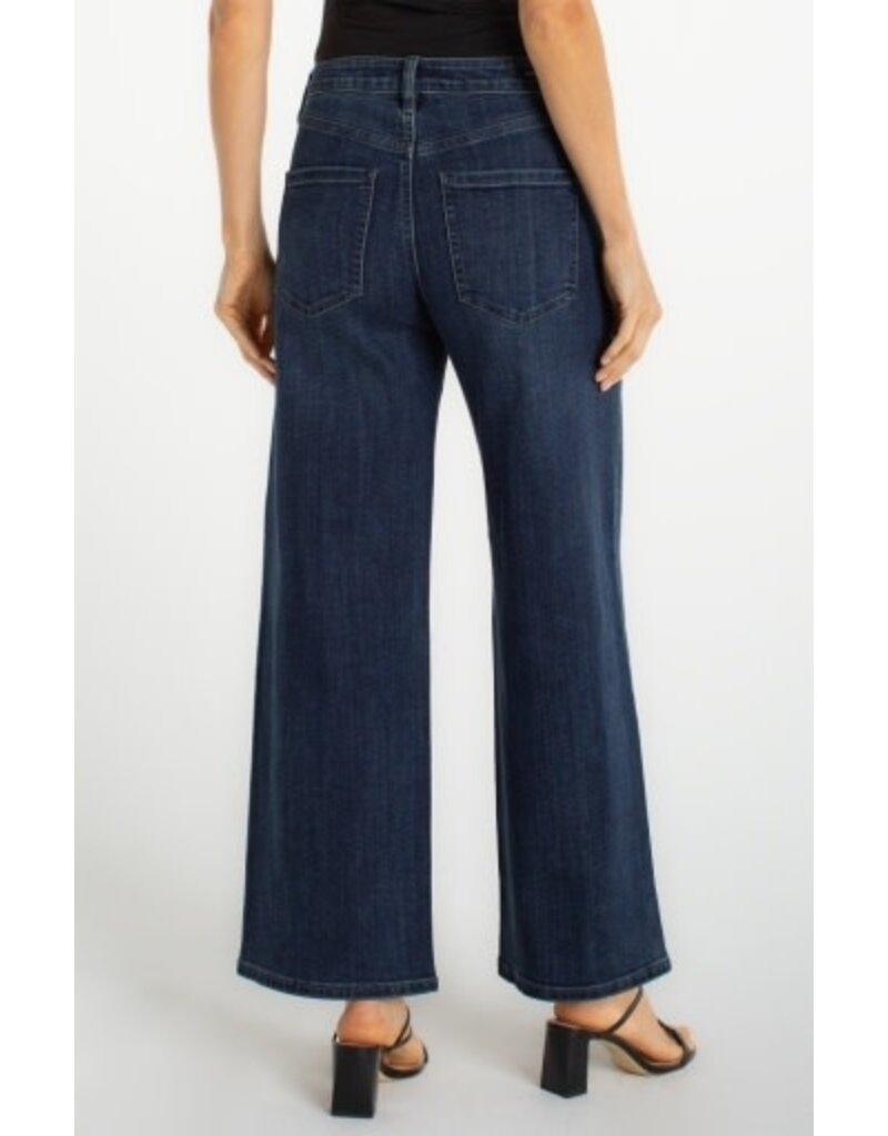 Liverpool Los Angeles Liverpool Stride Wide Leg 30" Snowflake