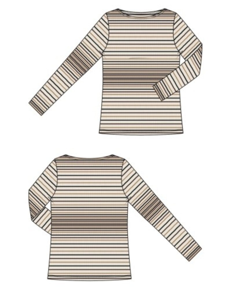 Liverpool Los Angeles Liverpool Long Sleeve Boat Neck Knit Top