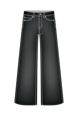 Liverpool Los Angeles Liverpool Stride Crop Wide 28" Inseam Black Rinse