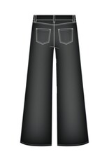 Liverpool Los Angeles Liverpool Stride Crop Wide 28" Inseam Black Rinse