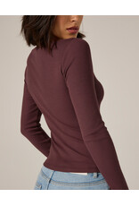 7 Diamonds 7Diamonds MODAL RIBBED BOATNECK TOP