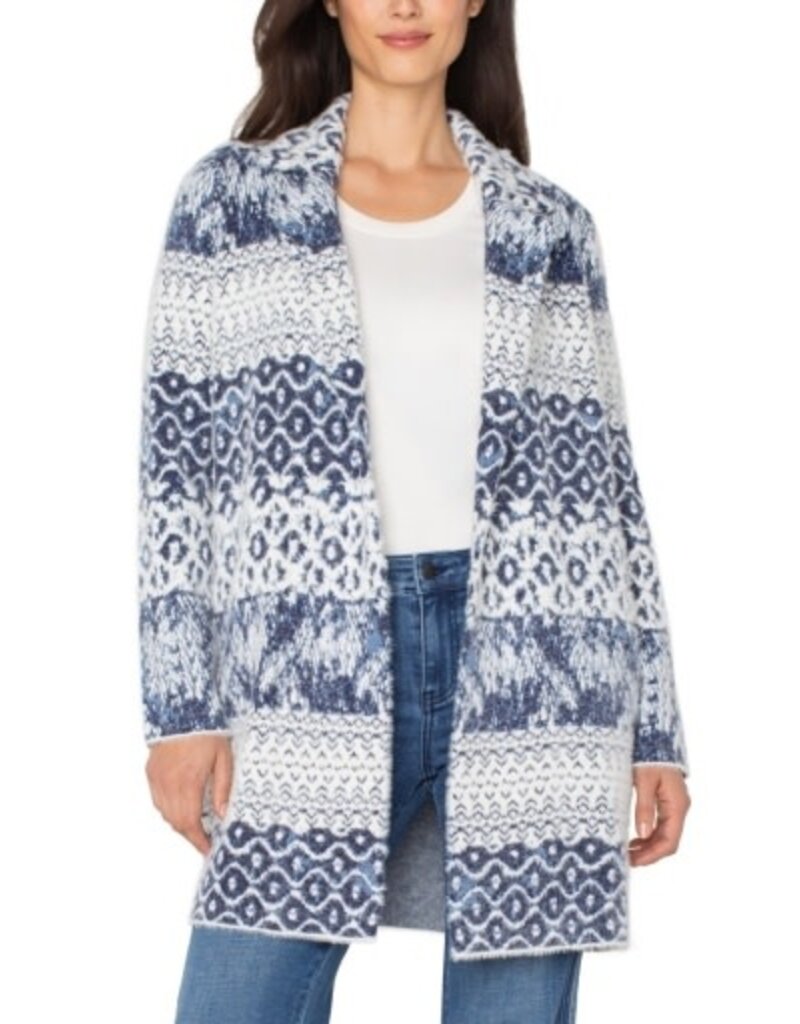 Liverpool Los Angeles Liverpool Long Sleeve Open Front Sweater Coat