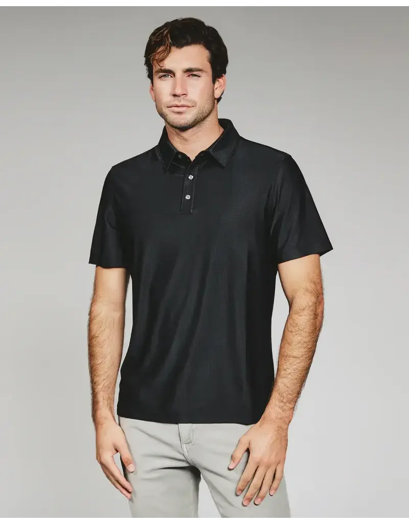 7 Diamonds 7 Diamonds Roswell Polo Black