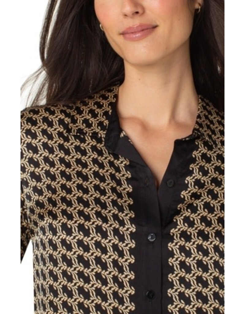 Liverpool Los Angeles Liverpool Long Sleeve Button Front Woven Shirt