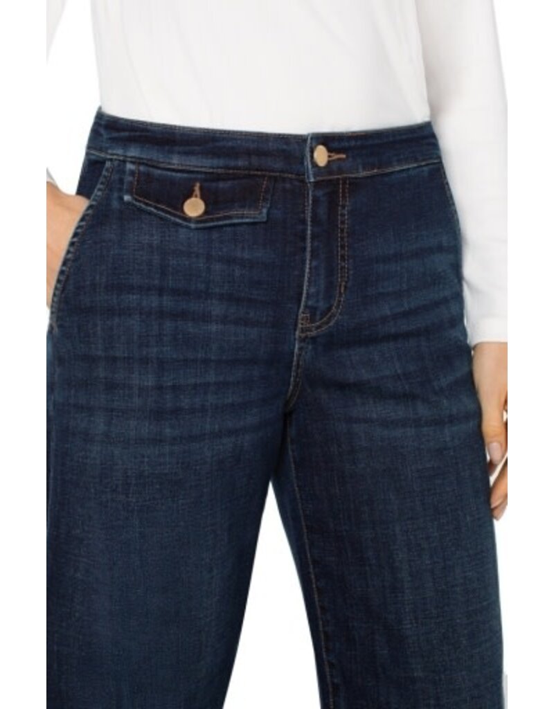 Liverpool Los Angeles Liverpool Stride Wide Leg with Trouser Details 27" ins