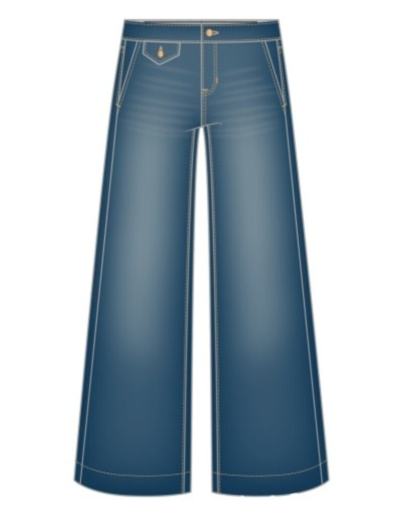 Liverpool Los Angeles Liverpool Stride Wide Leg with Trouser Details 27" ins