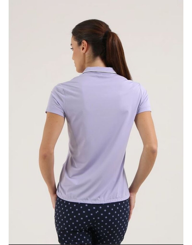 Chervo Antique Short Sleeve Polo Misty Lilac