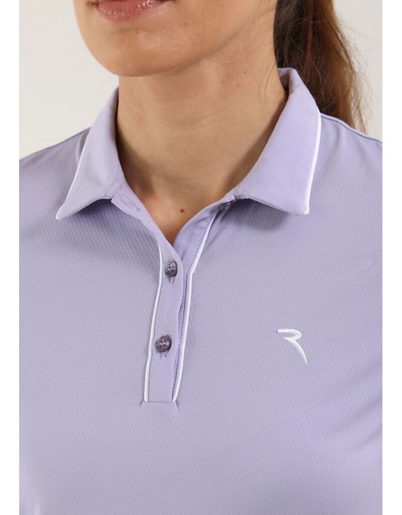 Chervo Antique Short Sleeve Polo Misty Lilac