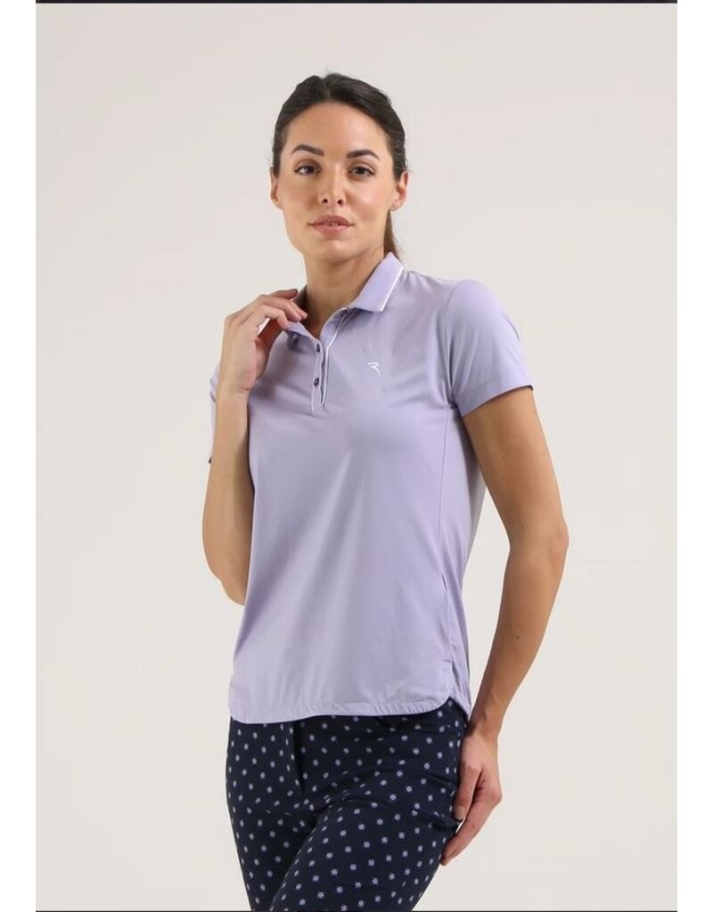 Chervo Antique Short Sleeve Polo Misty Lilac