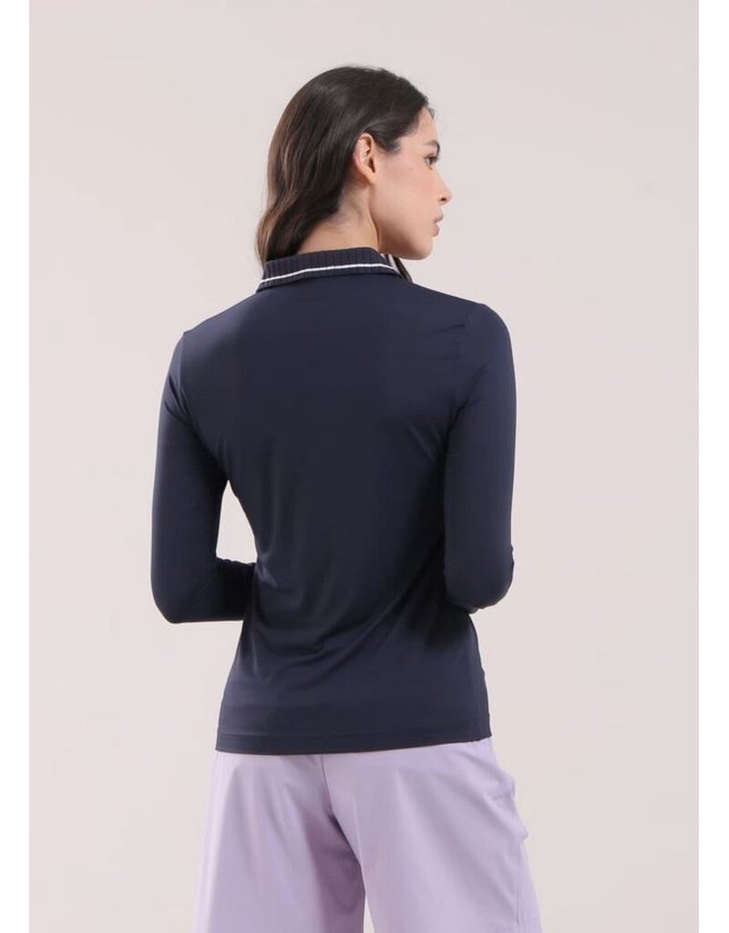 Chervo Activity Long Sleeve Polo Timeless Navy