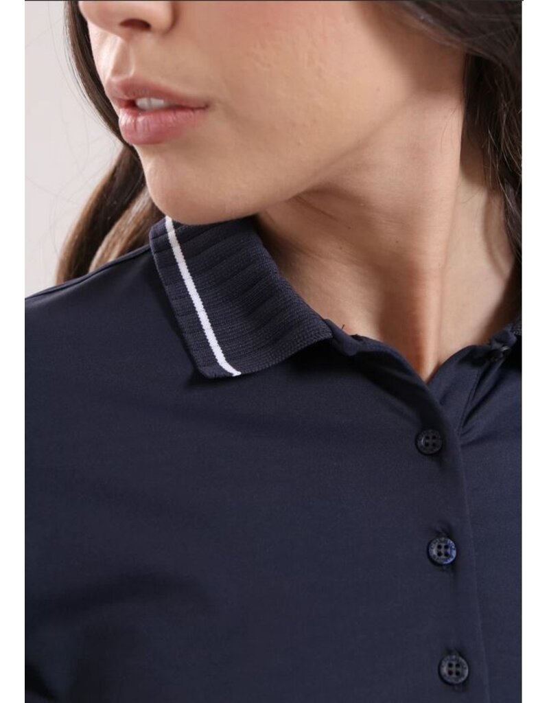 Chervo Activity Long Sleeve Polo Timeless Navy