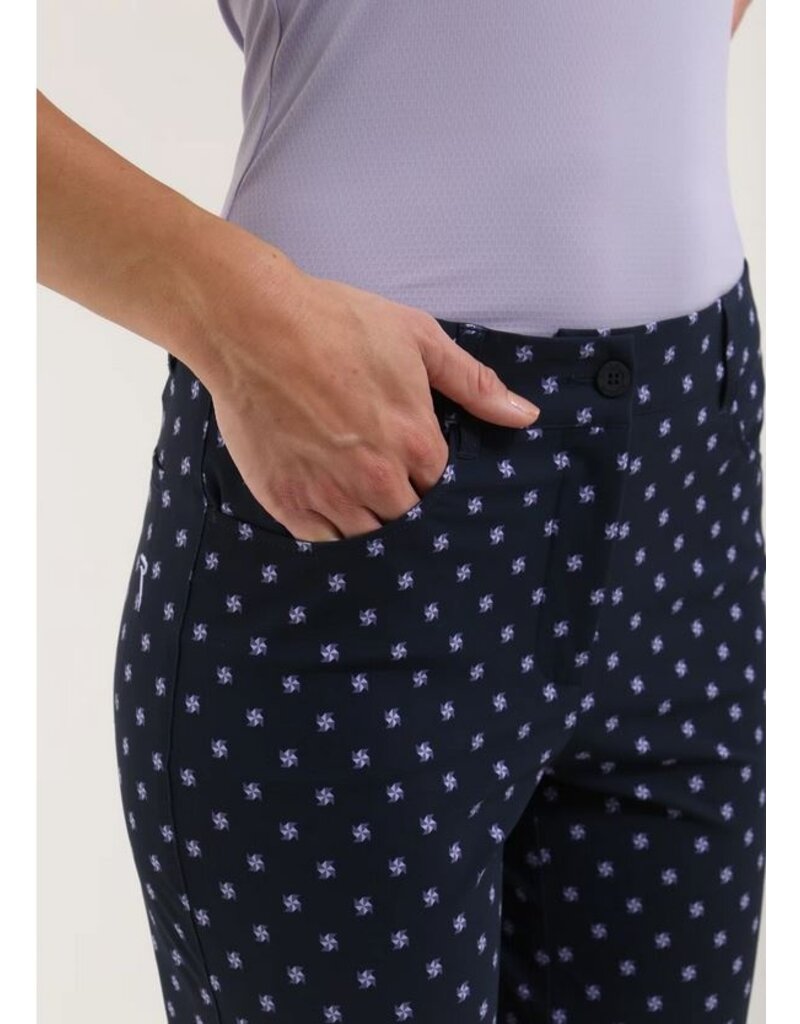 Chervo Samantha Pant Blue Lilac Dots