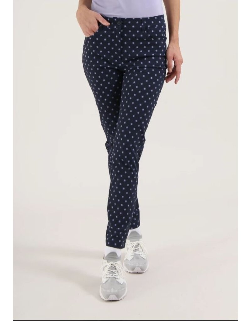 Chervo Samantha Pant Blue Lilac Dots