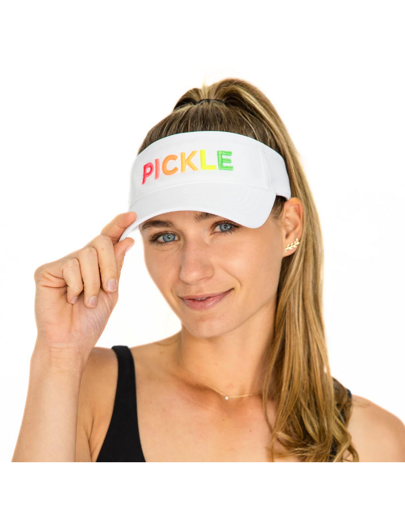 Vimhue Vimhue Pickle(ball) Visor White Multi Neon