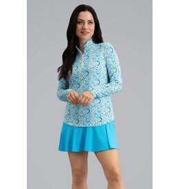 IBKul IBKul Alexis Long Sleeve Mock Lime