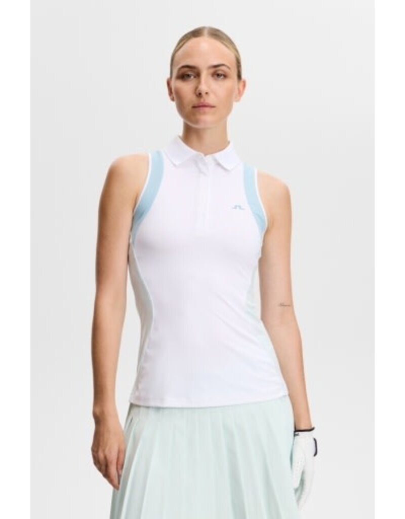 J.LINDEBERG - US J Lindeberg Krissi Sleeveless Polo White