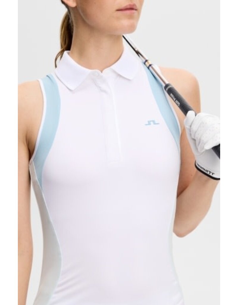 J.LINDEBERG - US J Lindeberg Krissi Sleeveless Polo White