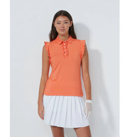 Daily Sports Daily Sports Frill Sleeveless Polo Electric Orange