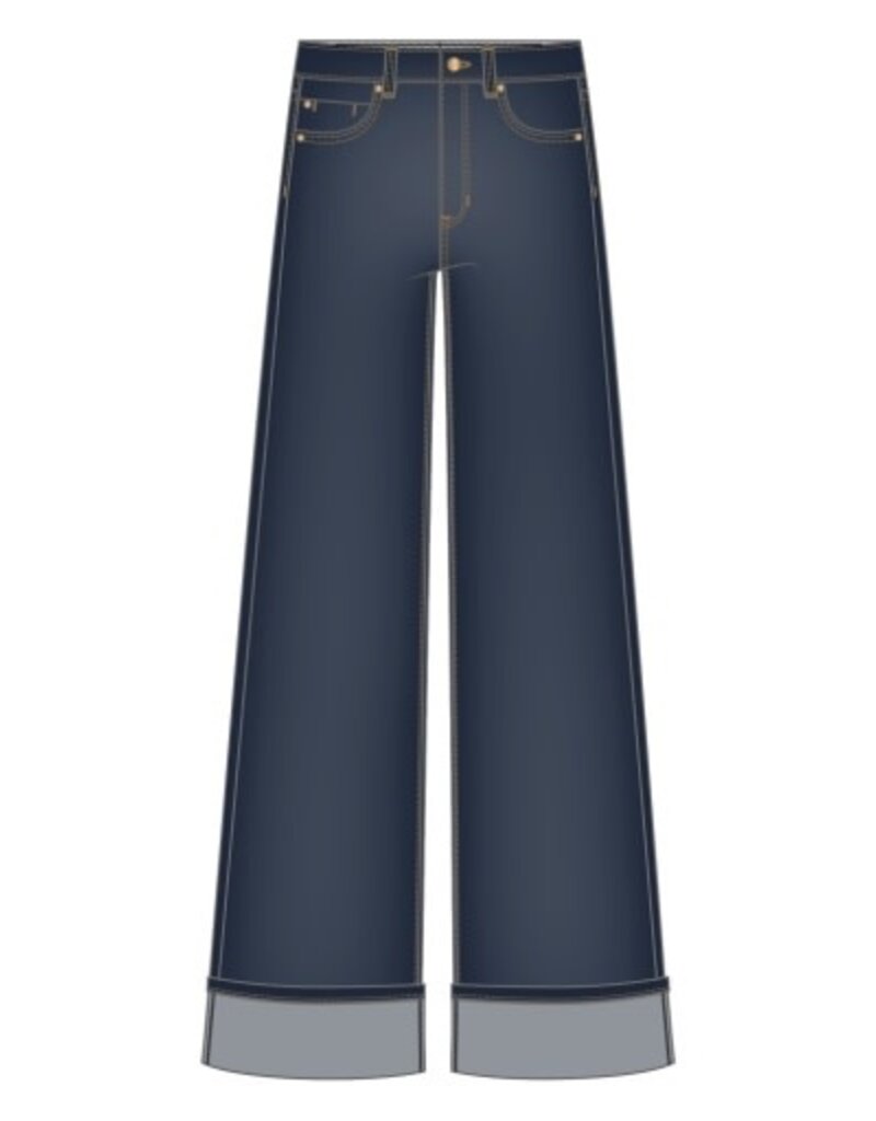 Liverpool Los Angeles Liverpool Morgan Cuffed Wide Leg 30" inseam