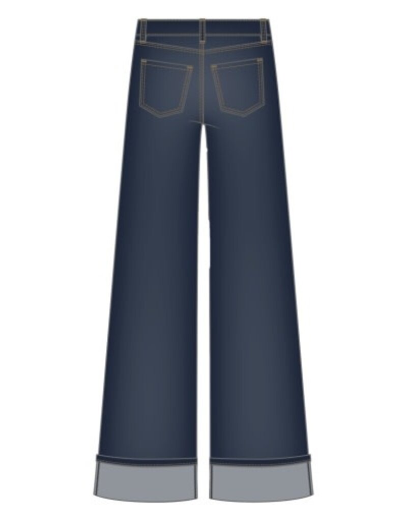 Liverpool Los Angeles Liverpool Morgan Cuffed Wide Leg 30" inseam