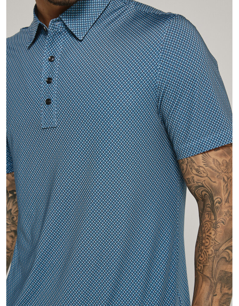 7 Diamonds 7Diamonds Marquez Short Sleeve Polo Teal