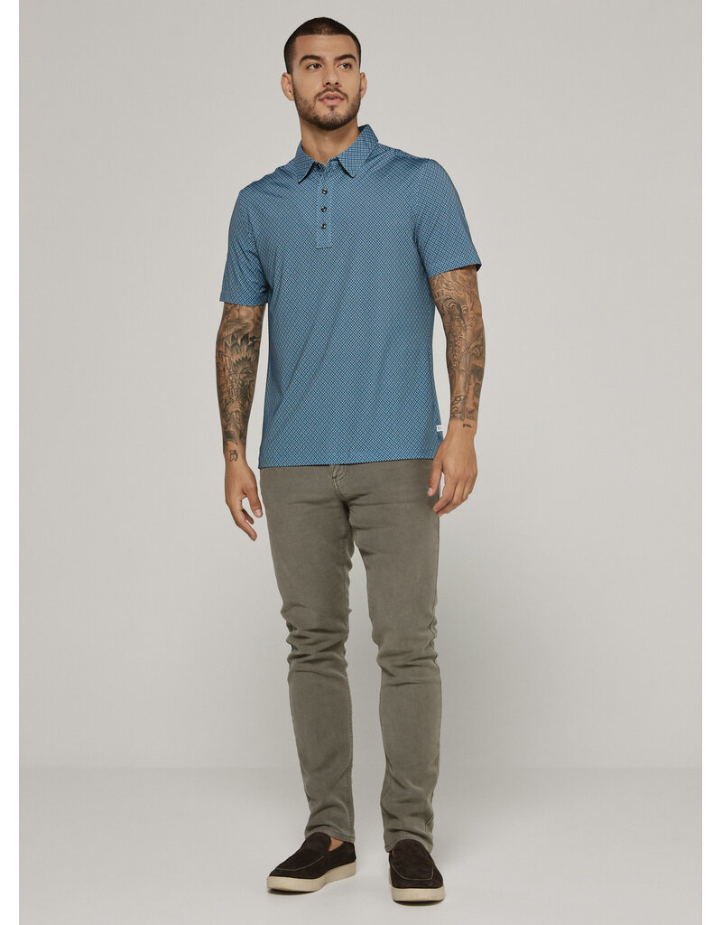 7 Diamonds 7Diamonds Marquez Short Sleeve Polo Teal
