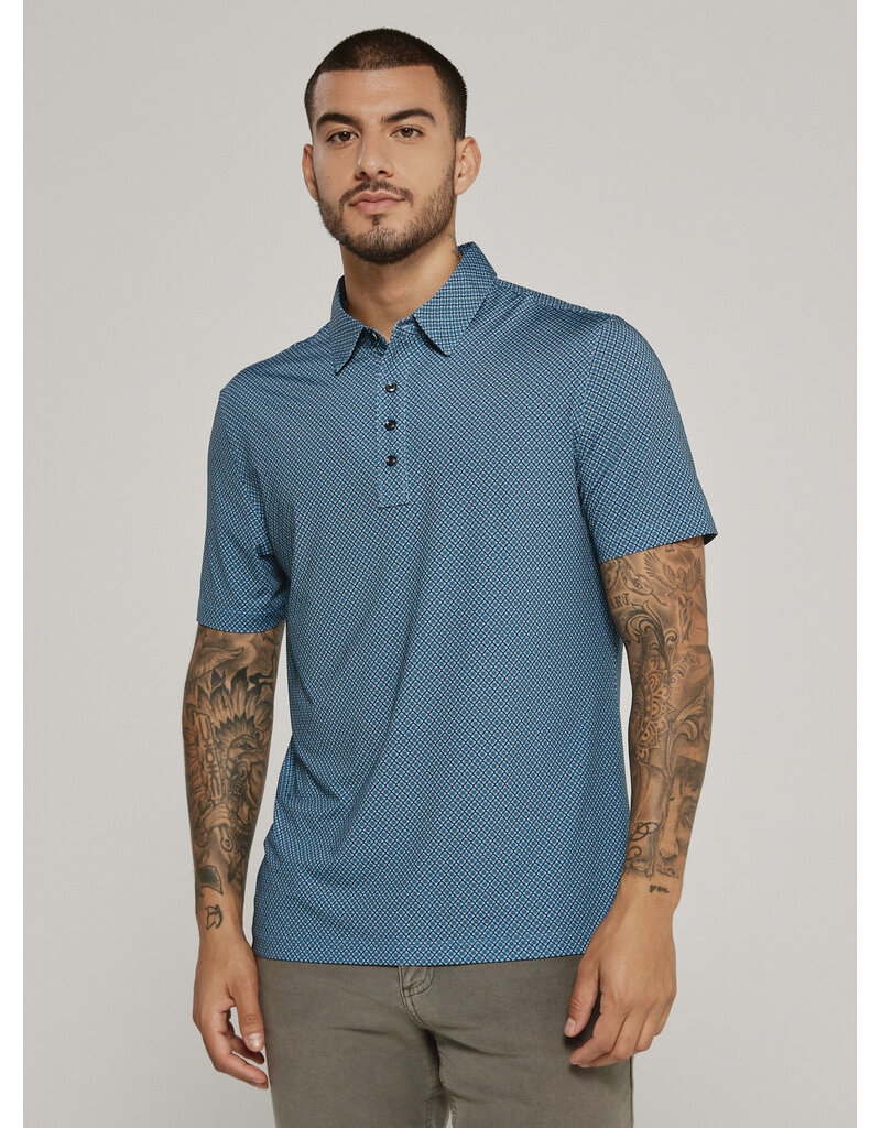 7 Diamonds 7Diamonds Marquez Short Sleeve Polo Teal