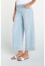 Liverpool Los Angeles Liverpool Stride Crop Wide Leg with Embroidered Side Seam