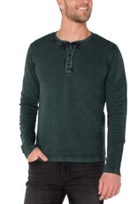 Liverpool Los Angeles Liverpool Henley Long Sleeve Spruce Black Metal