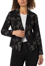 Liverpool Los Angeles Liverpool Notch Collar One Button Blazer