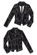 Liverpool Los Angeles Liverpool Notch Collar One Button Blazer