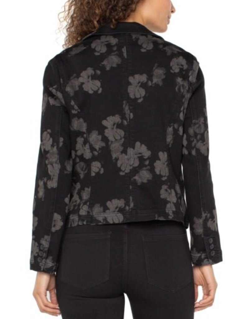 Liverpool Los Angeles Liverpool Notch Collar One Button Blazer