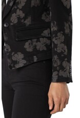 Liverpool Los Angeles Liverpool Notch Collar One Button Blazer