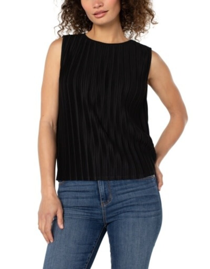 Liverpool Los Angeles Liverpool Sleeveless Crew Neck Knit Top