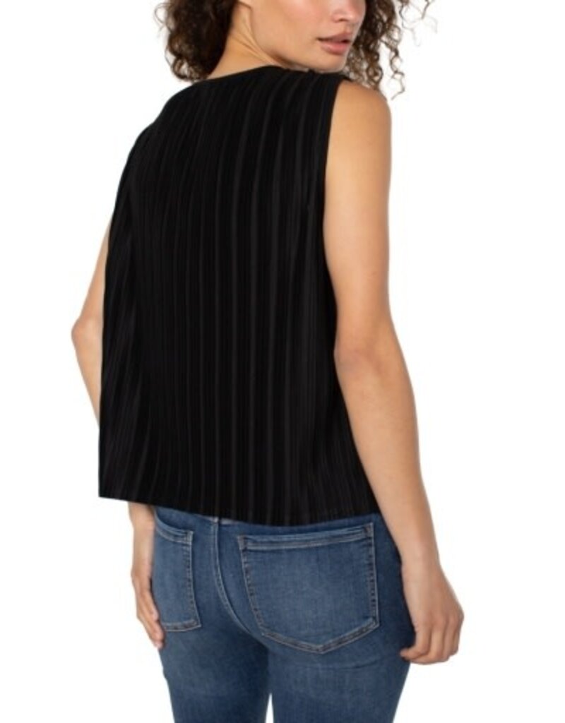 Liverpool Los Angeles Liverpool Sleeveless Crew Neck Knit Top