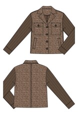 Liverpool Los Angeles Liverpool Shacket with Sweater Sleeves