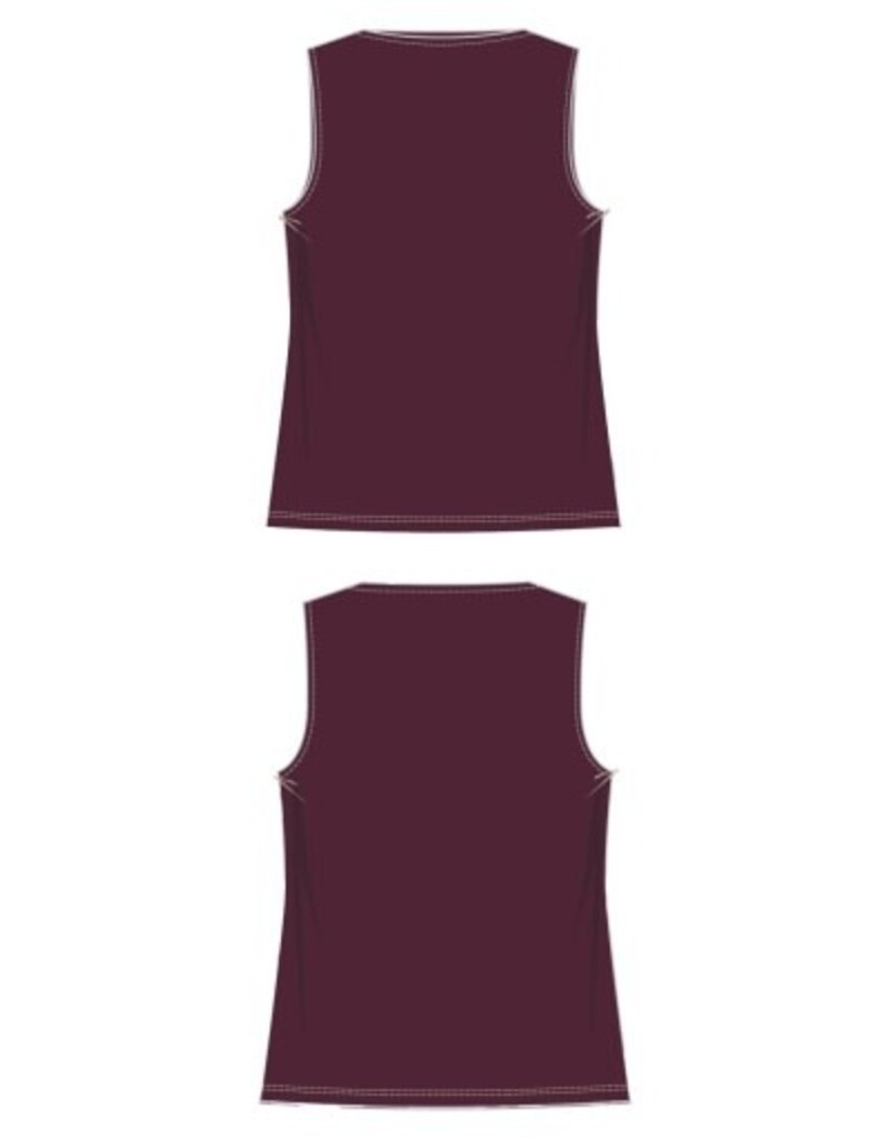 Liverpool Los Angeles Liverpool Sleeveless High Boatneck Knit Top Wine Berry