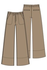 Liverpool Los Angeles Liverpool Pull On Tie Waist Wide Leg Ankle Pants 26" inseam