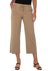 Liverpool Los Angeles Liverpool Pull On Tie Waist Wide Leg Ankle Pants 26" inseam