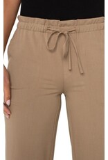 Liverpool Los Angeles Liverpool Pull On Tie Waist Wide Leg Ankle Pants 26" inseam