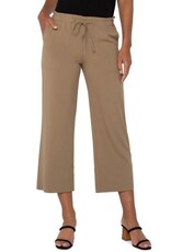 Liverpool Los Angeles Liverpool Pull On Tie Waist Wide Leg Ankle Pants 26" inseam