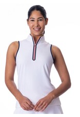 Belyn Key Belyn Key Rosie Mock Sleeveless Chalk/Papaya/Ink