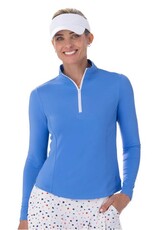 Belyn Key Belyn Key BK Mock Long Sleeve French Blue
