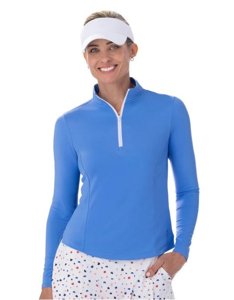 Belyn Key Belyn Key BK Mock Long Sleeve French Blue