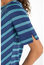 Liverpool Los Angeles Liverpool Half Sleeve Foldover Boat Neck Knit Top