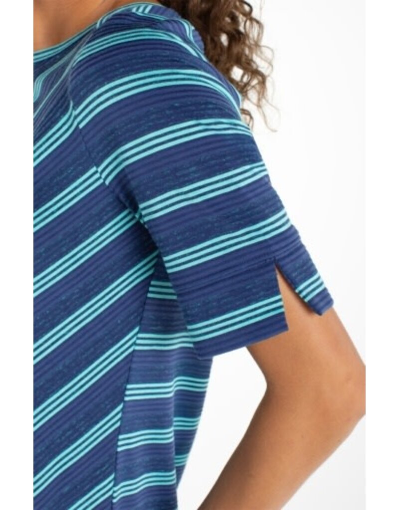 Liverpool Los Angeles Liverpool Half Sleeve Foldover Boat Neck Knit Top