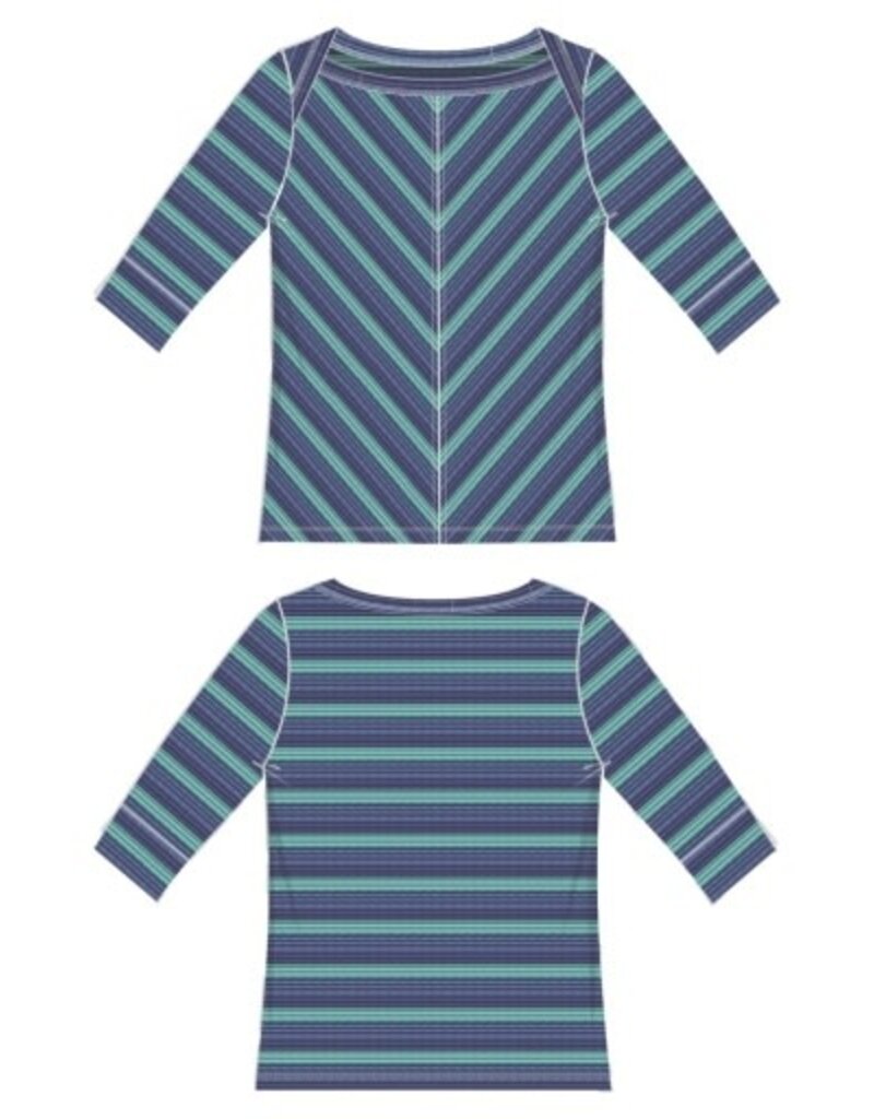 Liverpool Los Angeles Liverpool Half Sleeve Foldover Boat Neck Knit Top