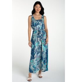 Liverpool Los Angeles Liverpool Sleeveless Woven Maxi Dress with Self Belt