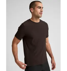 Beyond Yoga Beyond Yoga Always Beyond Short Sleeve Crew Dark Chocolate Heather