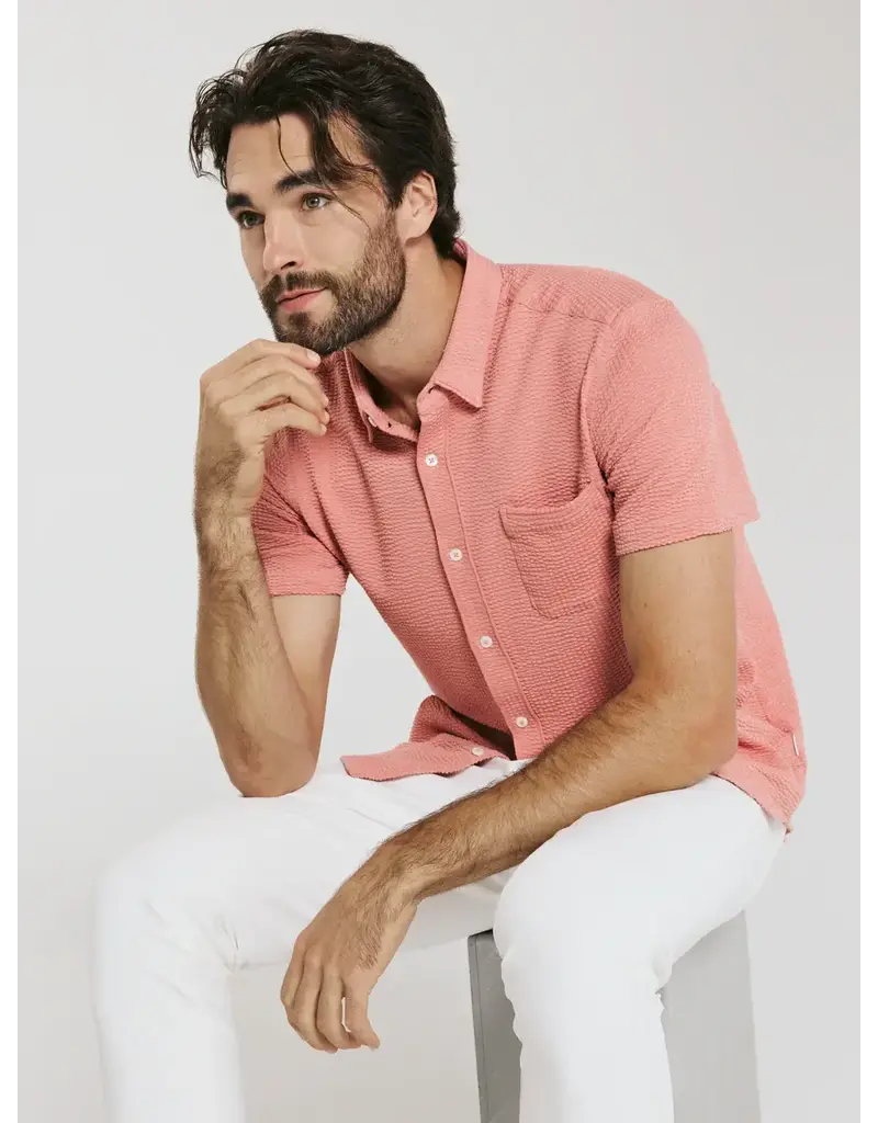 7 Diamonds 7Diamonds Bennet 4-Way Stretch Shirt Poppy